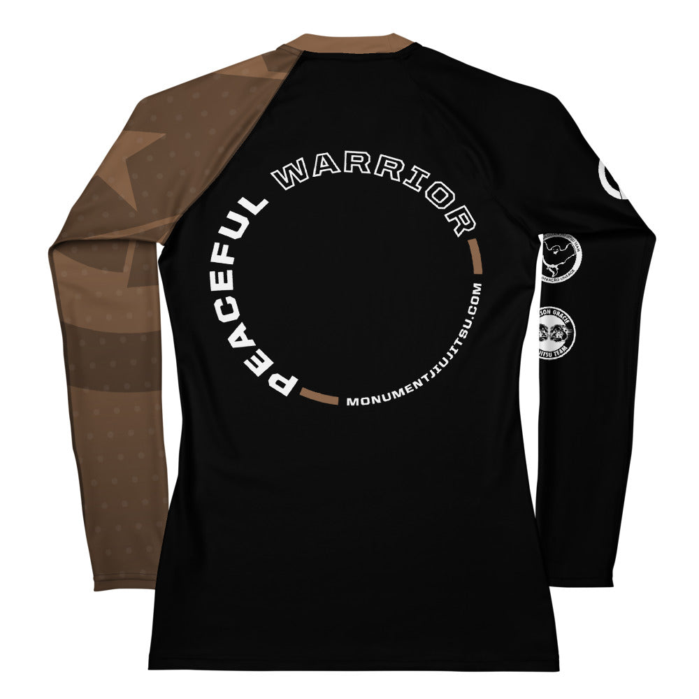 Women's Rash Guard - Brown