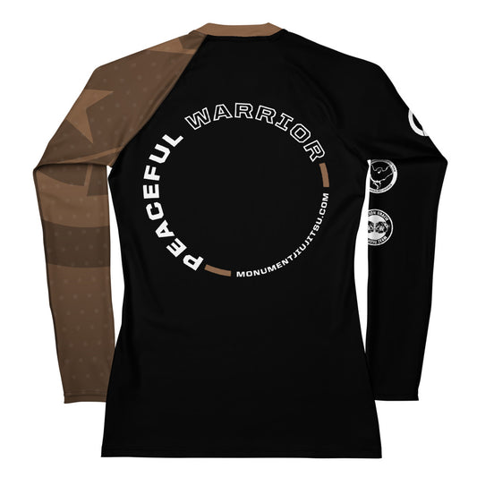 Women's Rash Guard - Brown