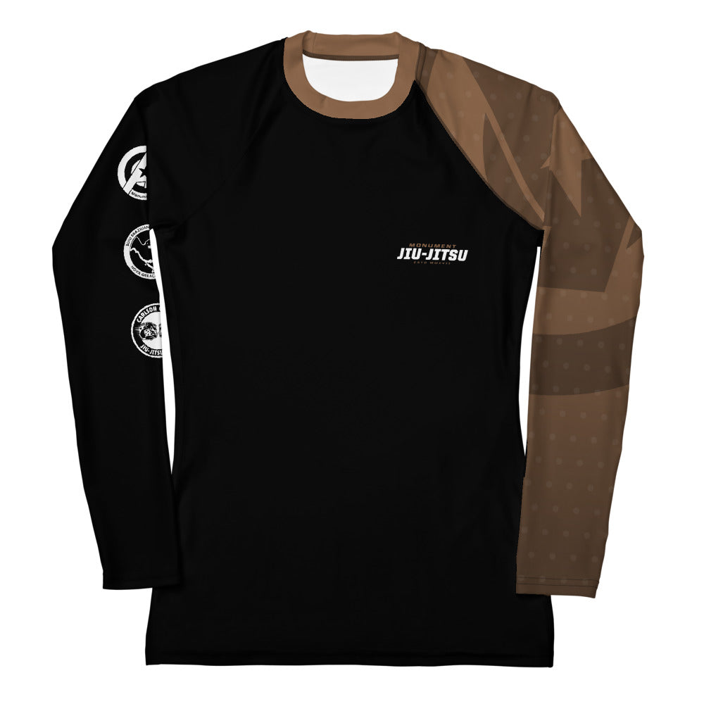 Women's Rash Guard - Brown